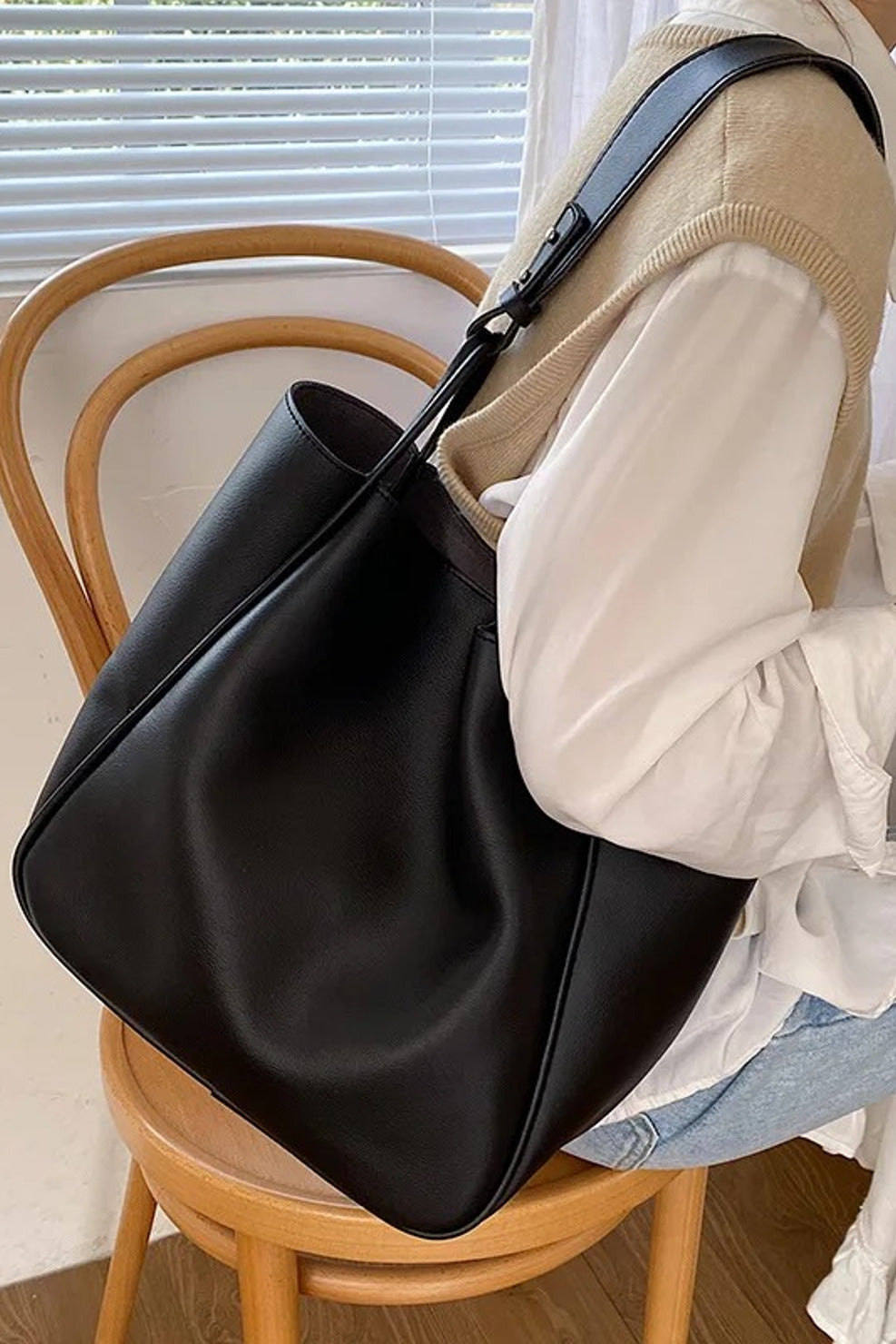 SAC À MAIN POCHE NOIR