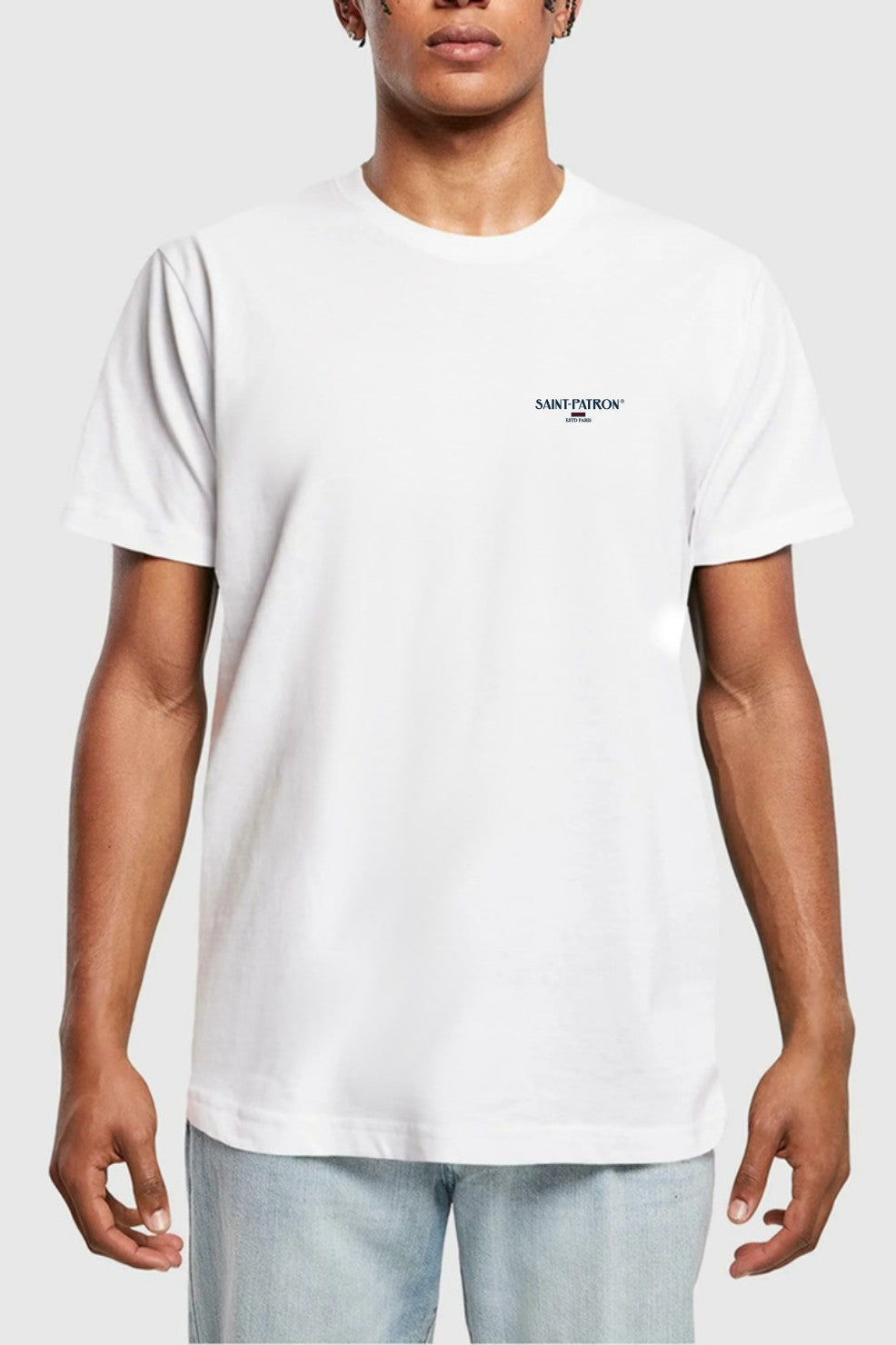 T-SHIRT BLANC IMPRIMÉ DOS